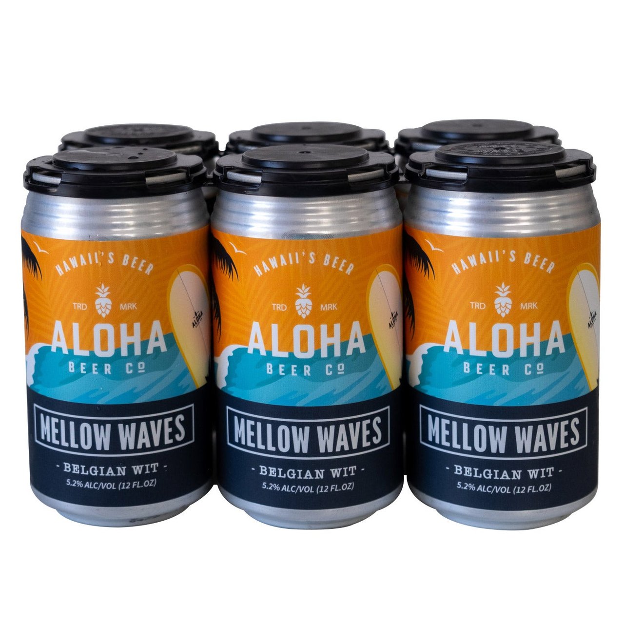 Aloha Beer Mellow Waves Wit 6-Pack 12 oz Cans - Image 1