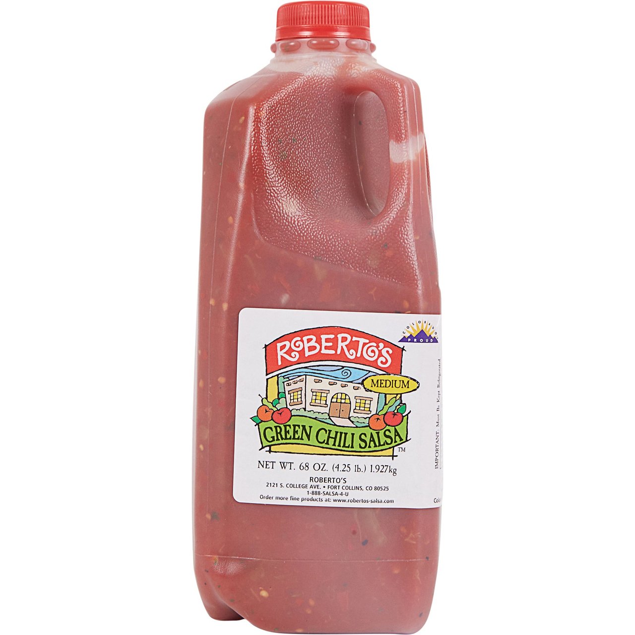 Roberto's Green Chili Medium Salsa, 68 Ounces - Image 1