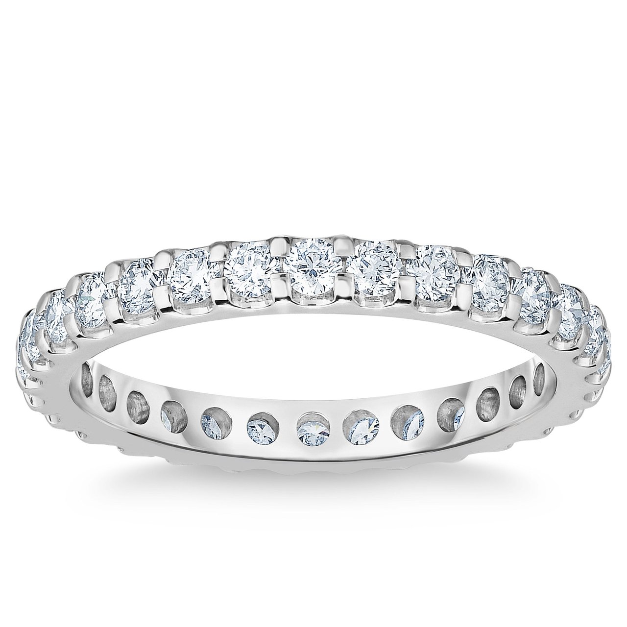 Platinum VS2 I 1.00 CTW Round Diamond Eternity Band, Size 6 - Image 1