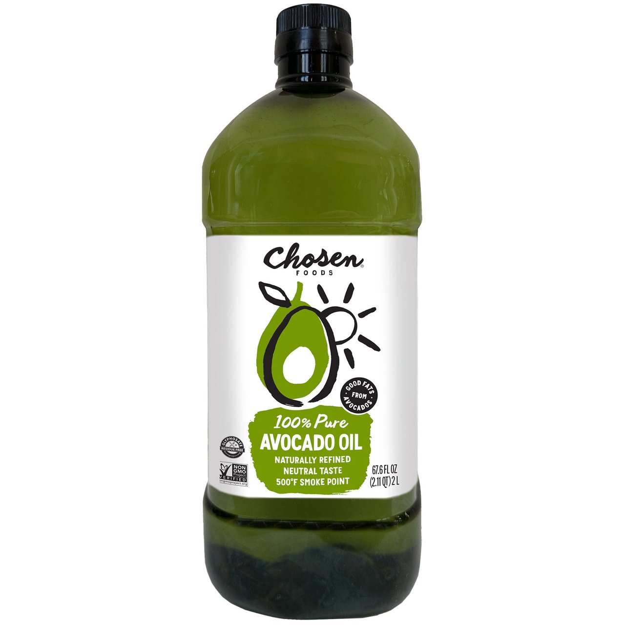 Chosen Foods 100% Pure Avocado Oil, 2 Liter - Image 1