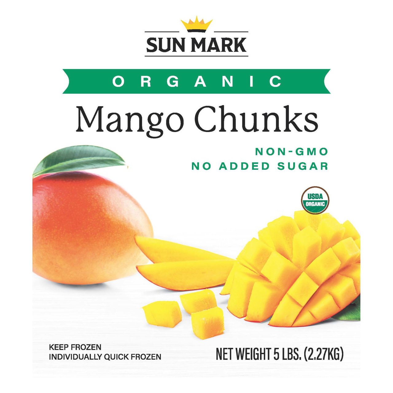 Sun Mark Organic Mango Chunks 5 lbs - Image 1
