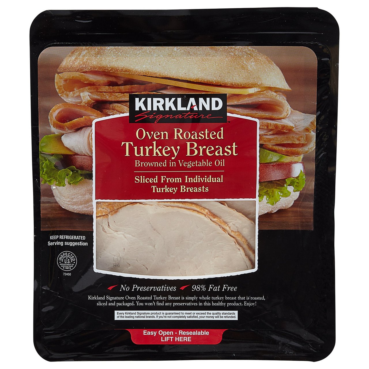 Kirkland Signature Sliced Roasted Turkey Breast - Image 1