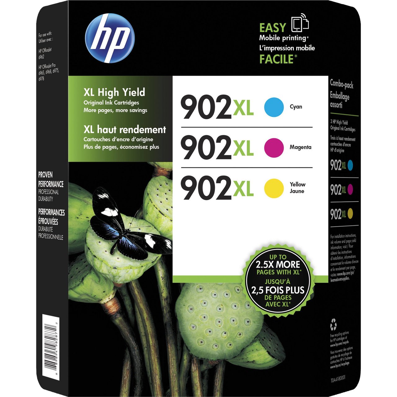 HP 902XL Ink Cartridge Color Combo 3-Pack - Image 1