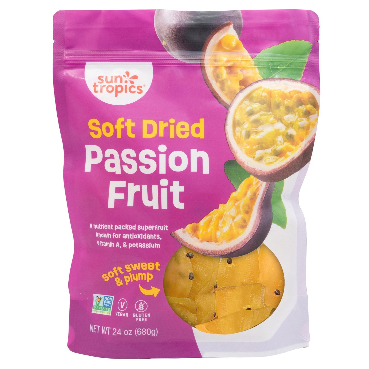 Sun Tropics Soft Dried Passion Fruit 24 oz - Image 1