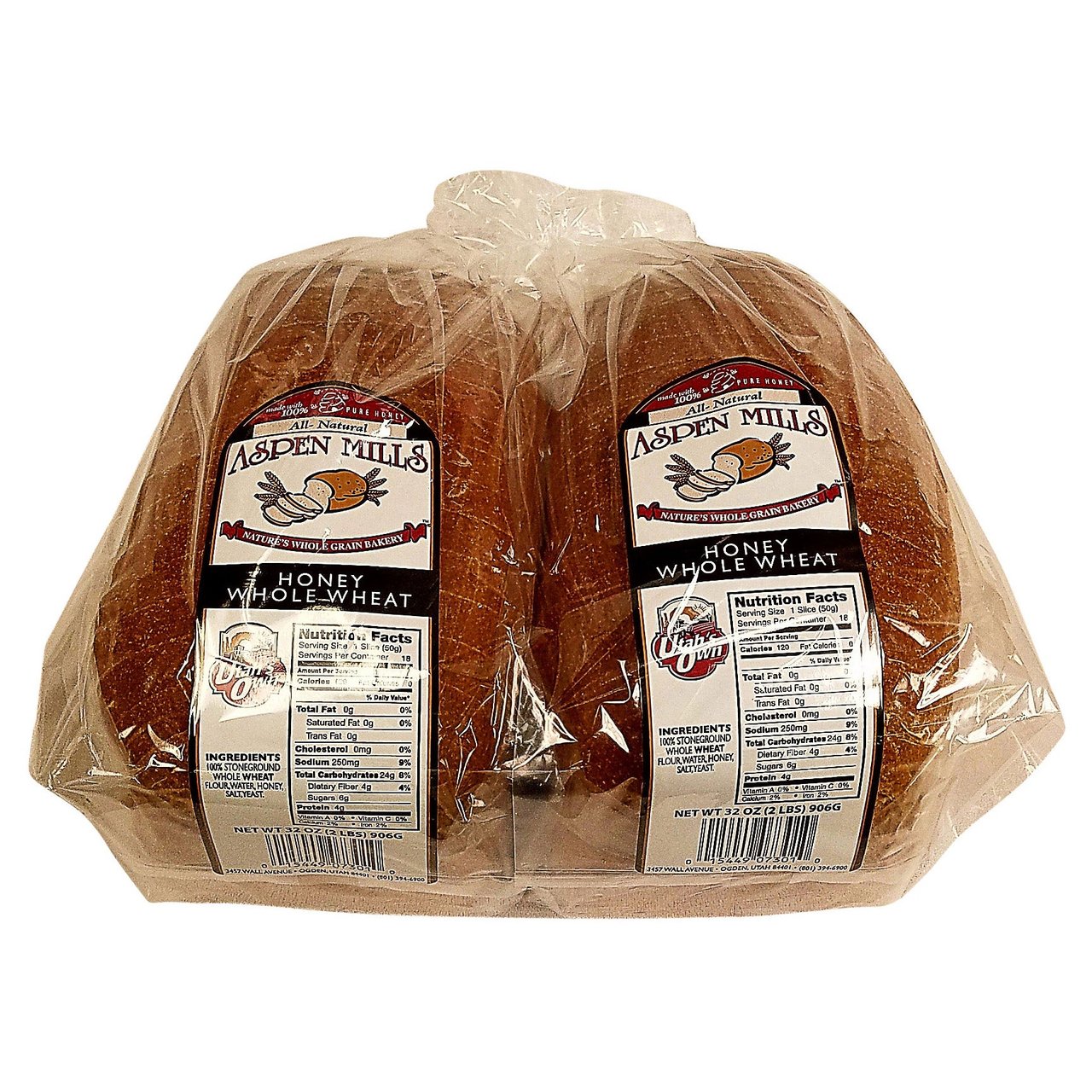 Aspen Mills Honey Whole Wheat Bread, 2/32 oz - Image 1