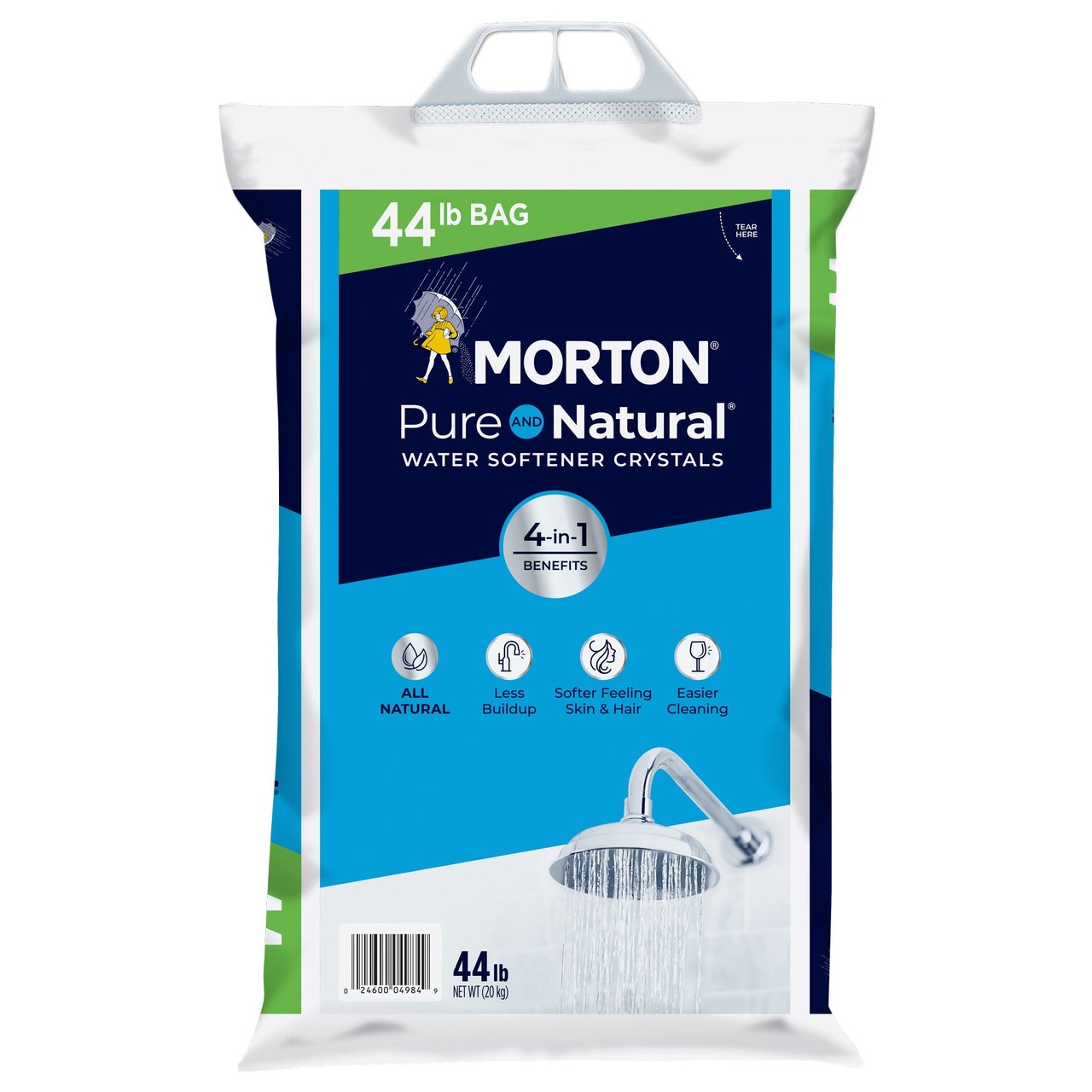 Morton Pure and Natural Water Softener Crystals 44 lb - Image 1