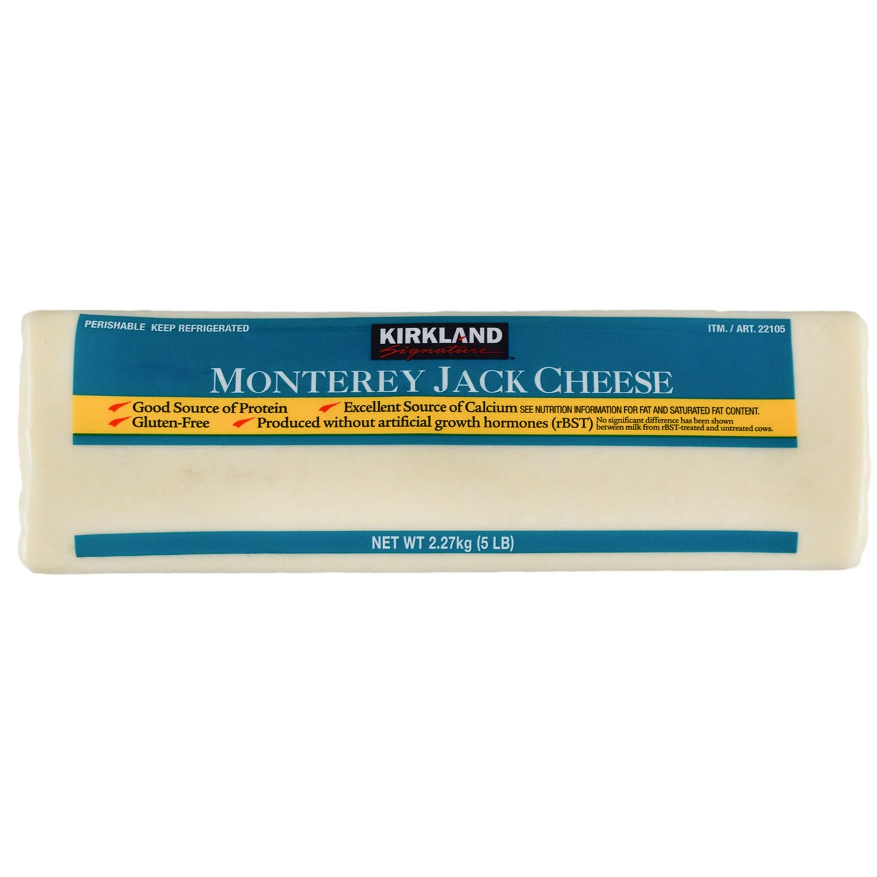 Kirkland Signature Monterey Jack Cheese 5 lbs - Image 1