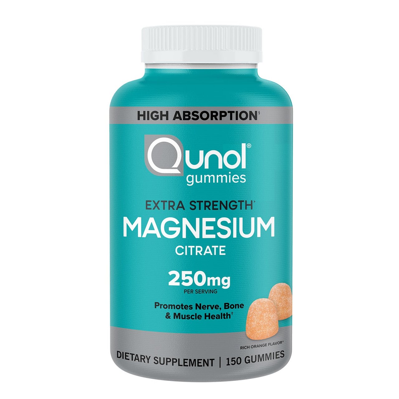 Qunol Magnesium Citrate 250mg Gummy 150 CT - Image 1