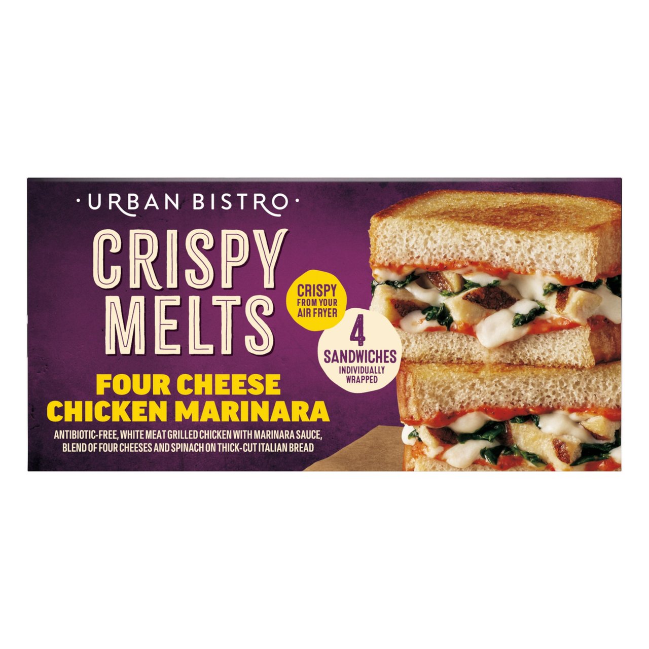 Urban Bistro Chicken Crispy Melt, 4/6.5 oz (1.6 lbs)