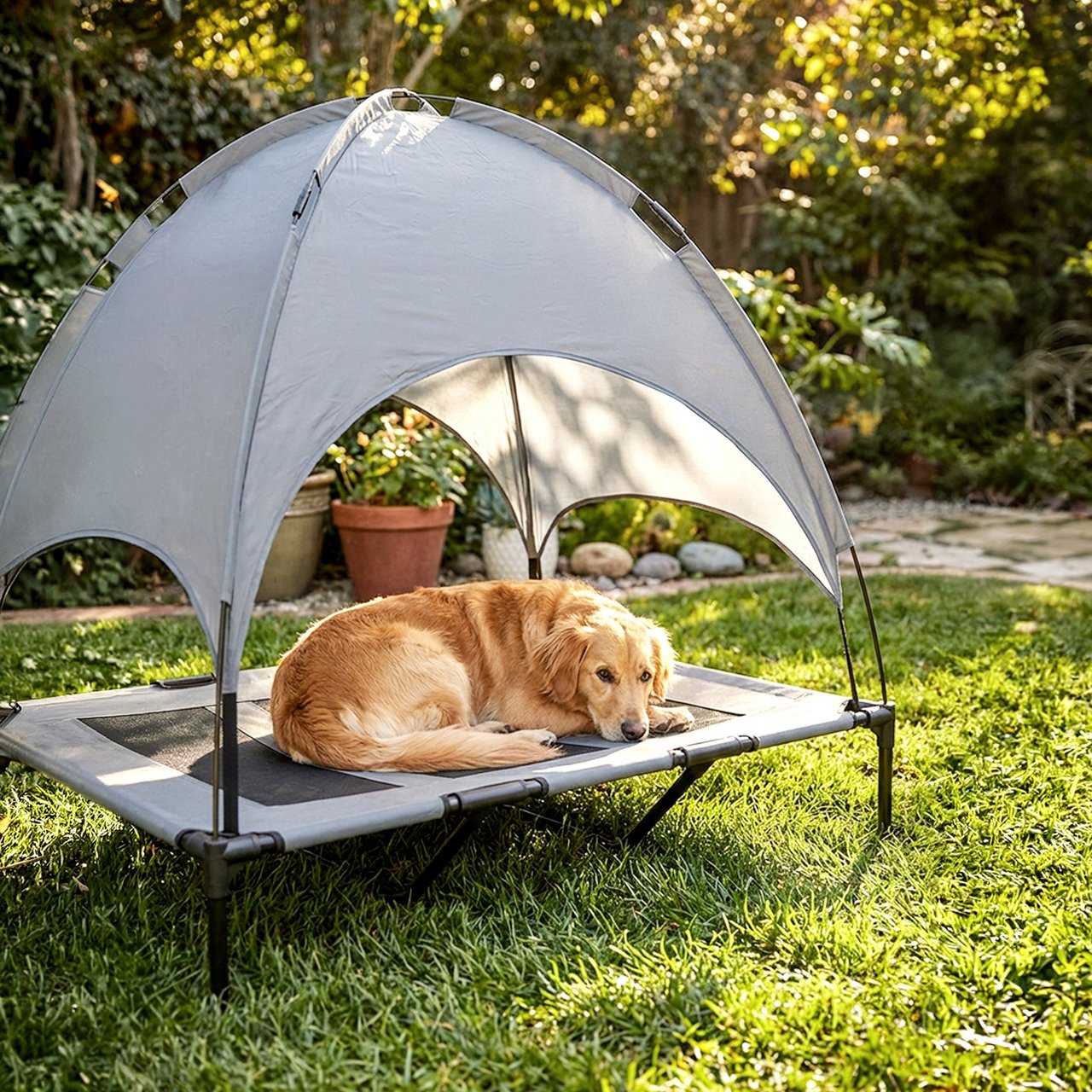 Vanderbily Home Pet Canopy Bed - Image 1