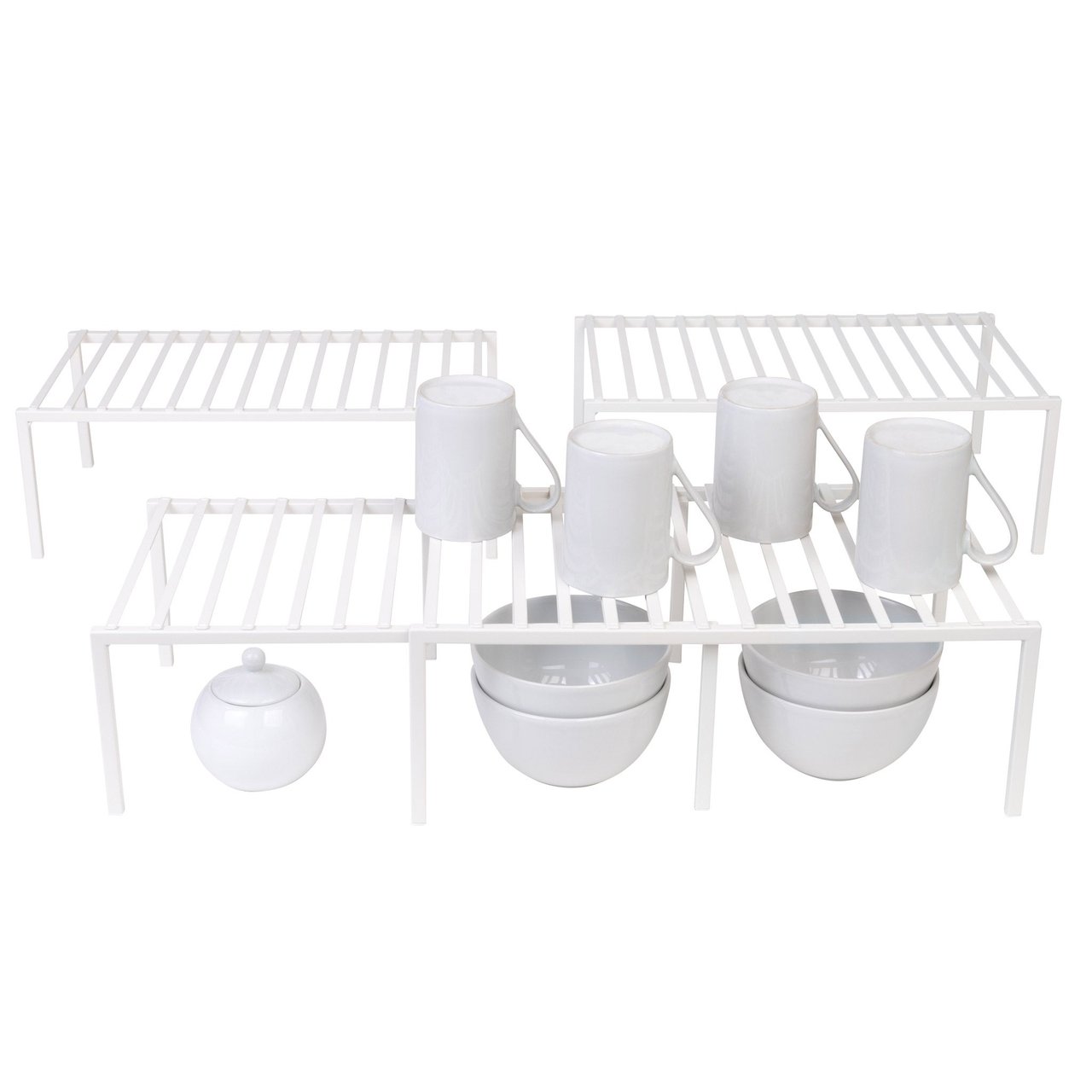 SMART DESIGN SHELF ORGANIZER SET OF 4 - Image 1