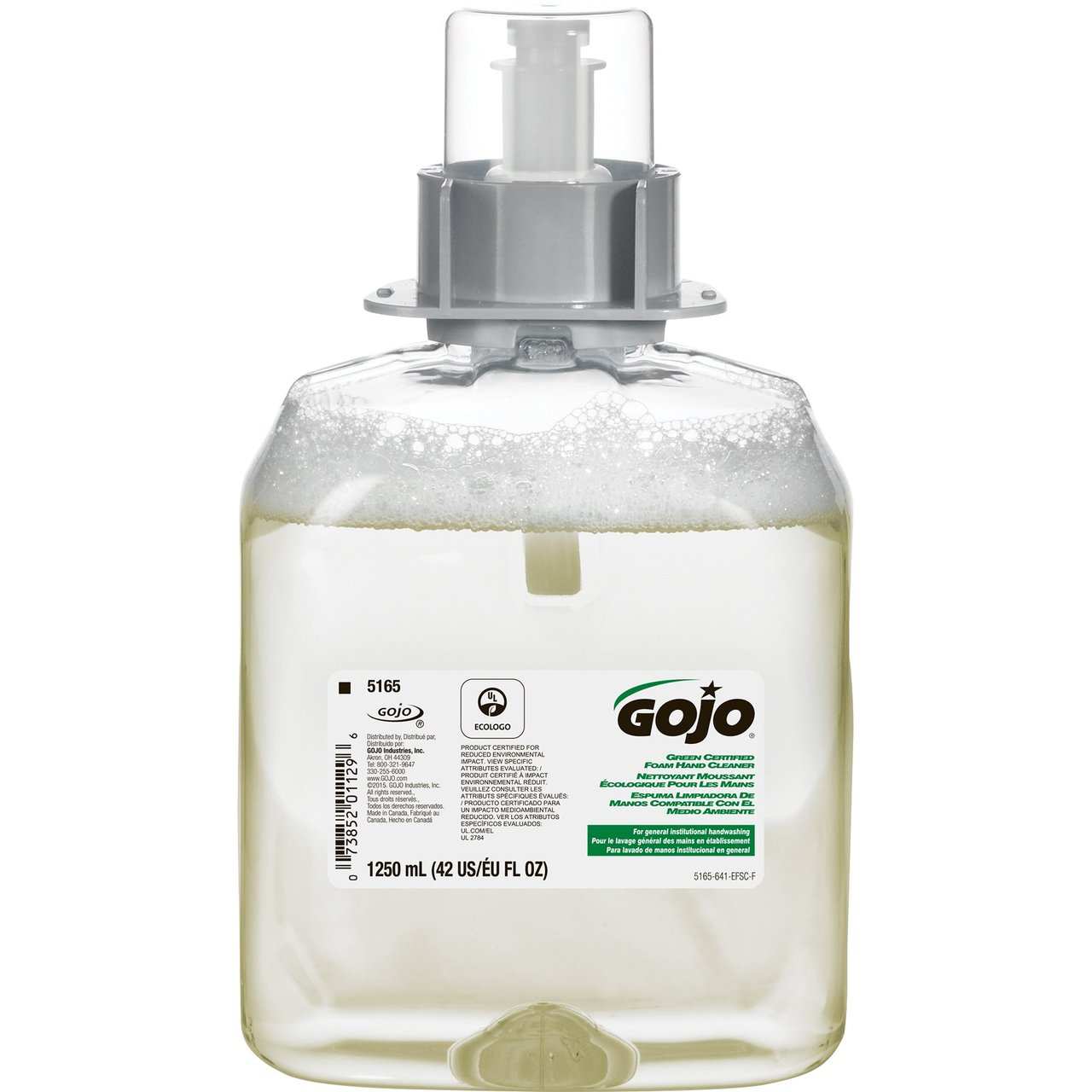 GOJO FMX Green Seal Foam Handwash Refill, Unscented, 1250 mL - Image 1