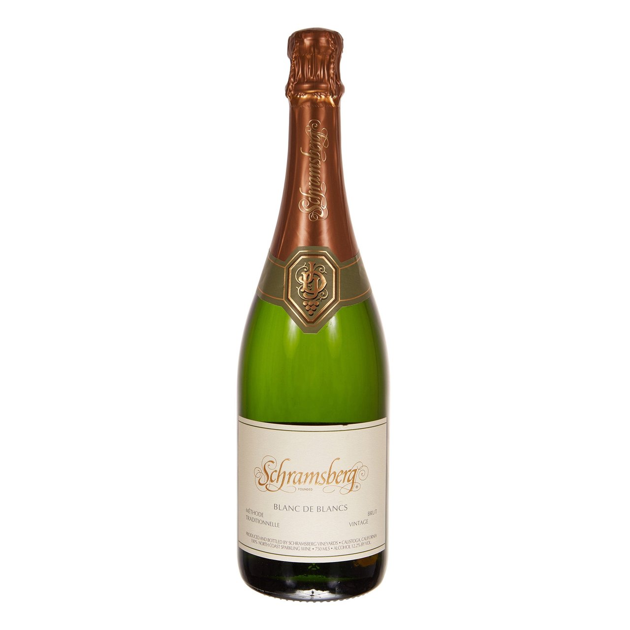 Schramsberg Blanc de Blancs Napa Valley Sparkling Wine (Case of 12 / 750ml) - Image 1