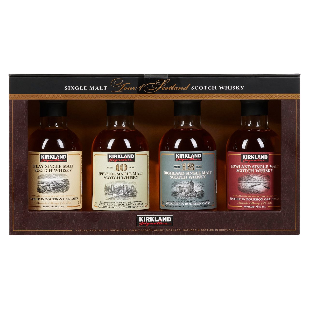 Kirkland Signature Tour of Scotland Single Malt Collection, Scotland 4/200ml - Image 1