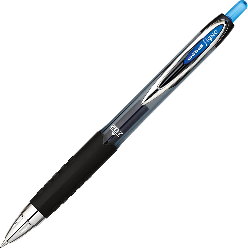 uniball Signo 207 Gel Grip Pen, Blue Medium Point, 36-Pack - Image 1