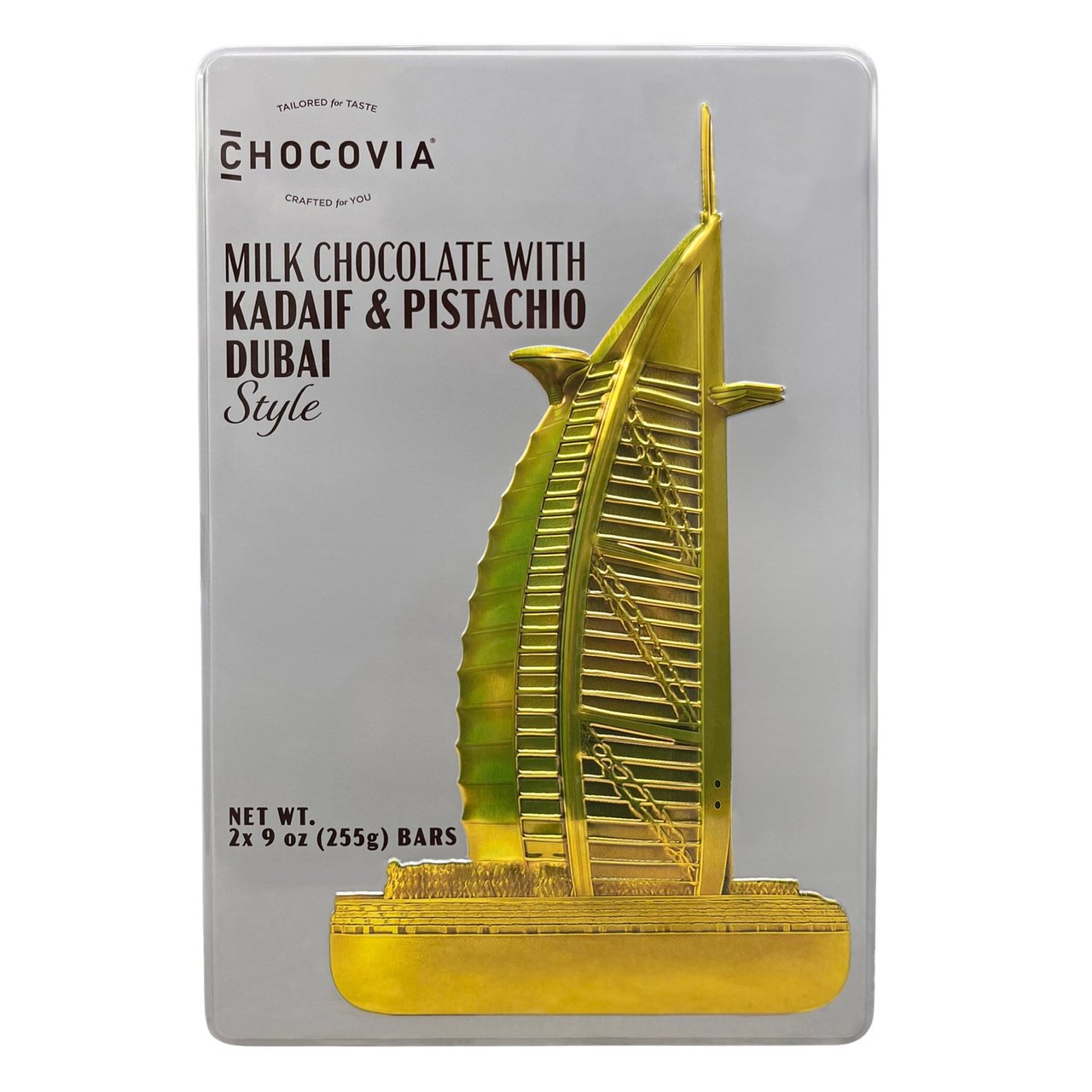 Chocovia Dubai Pistachio Tin 2 CT/18.34 oz - Image 1