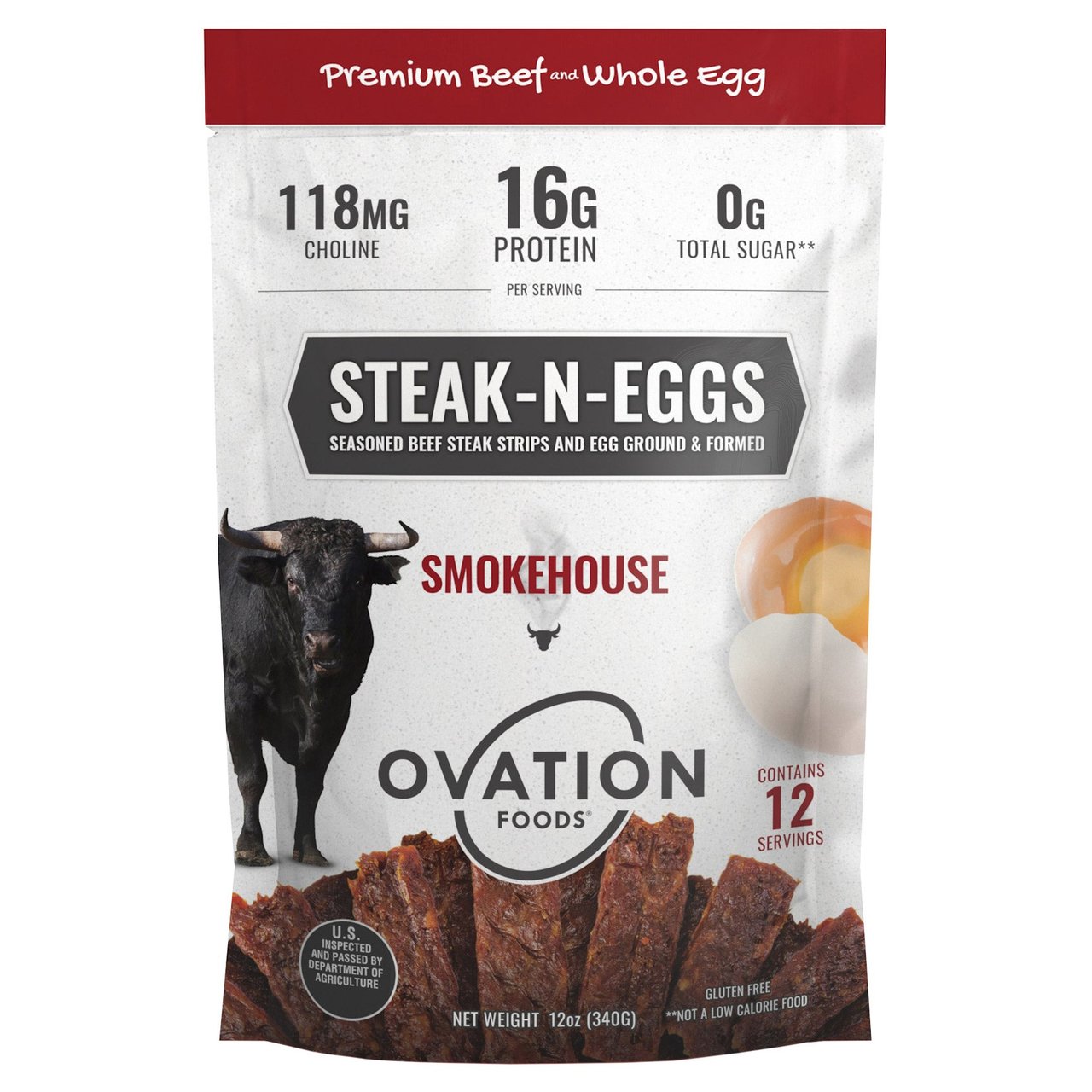 Ovation Steak-N-Eggs Strips 12 oz - Image 1