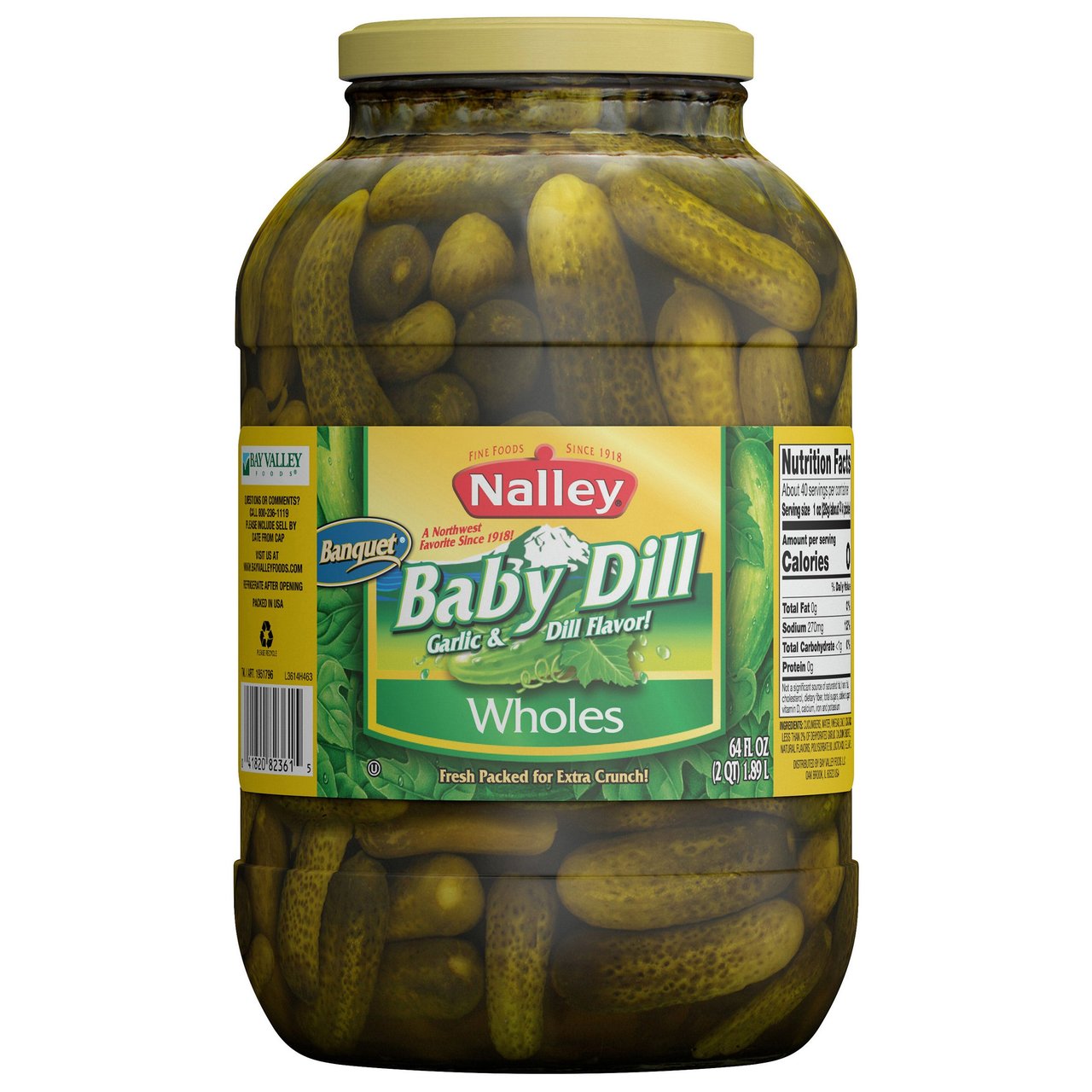 Nalley Baby Dills 64 oz - Image 1