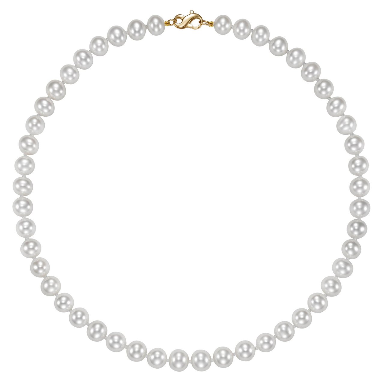 14kt Yellow Gold 8.5-9mm Freshwater Cultured Pearl 18" Necklace - Image 1