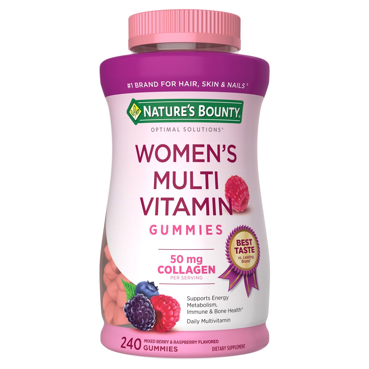 Nature's Bounty Women's Multi Gummy with Collagen 240CT - Image 1