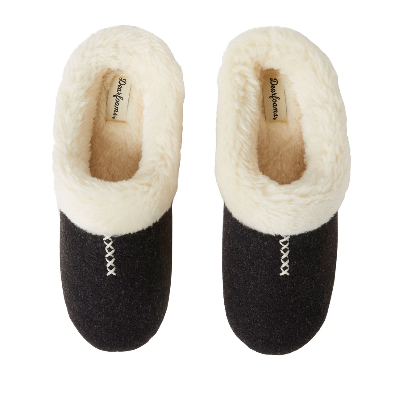 Dearfoams Ladies Faux Shearling Slipper - Image 1