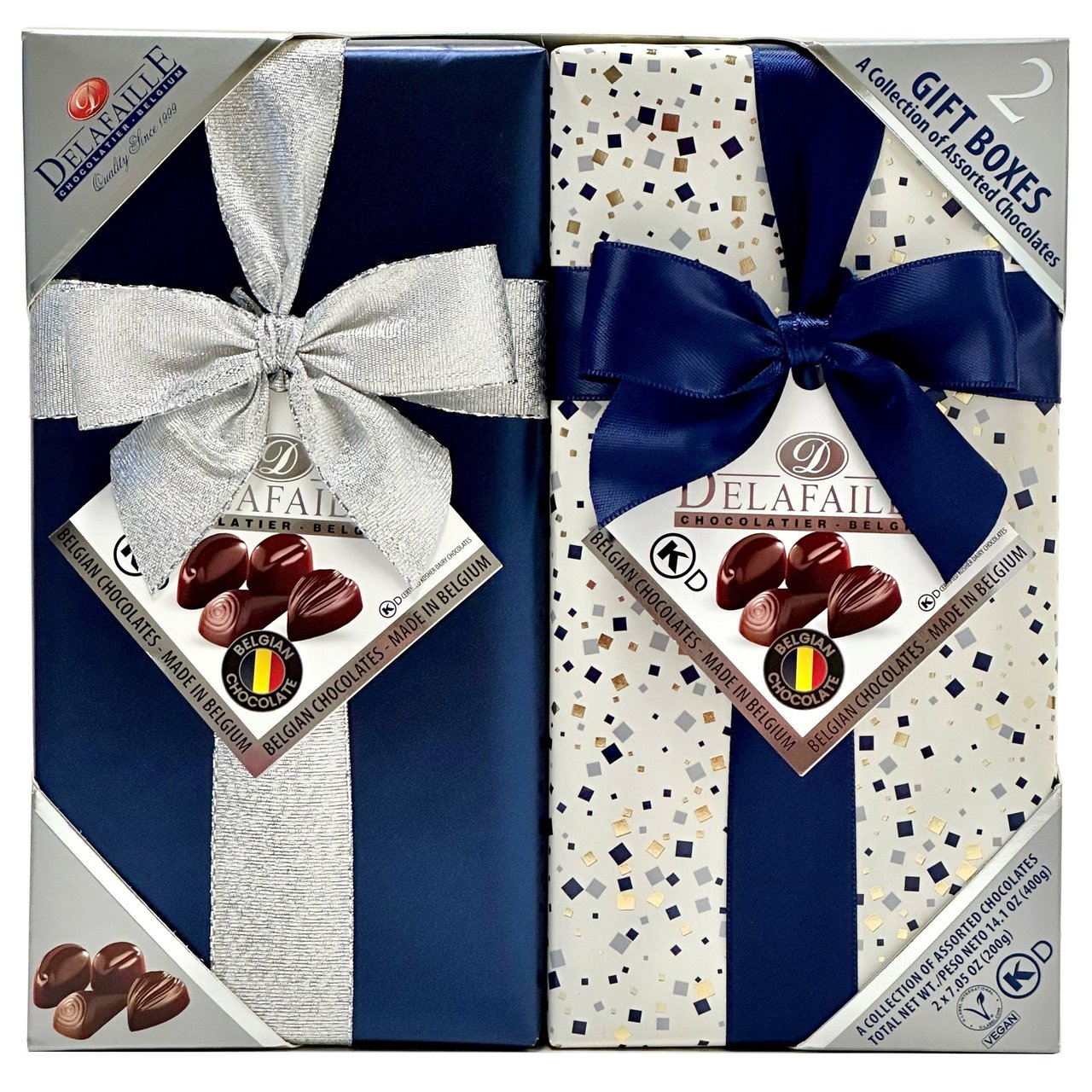 Delafaille Boxed Chocolates 2/7.05 Ounce Boxes - Image 1