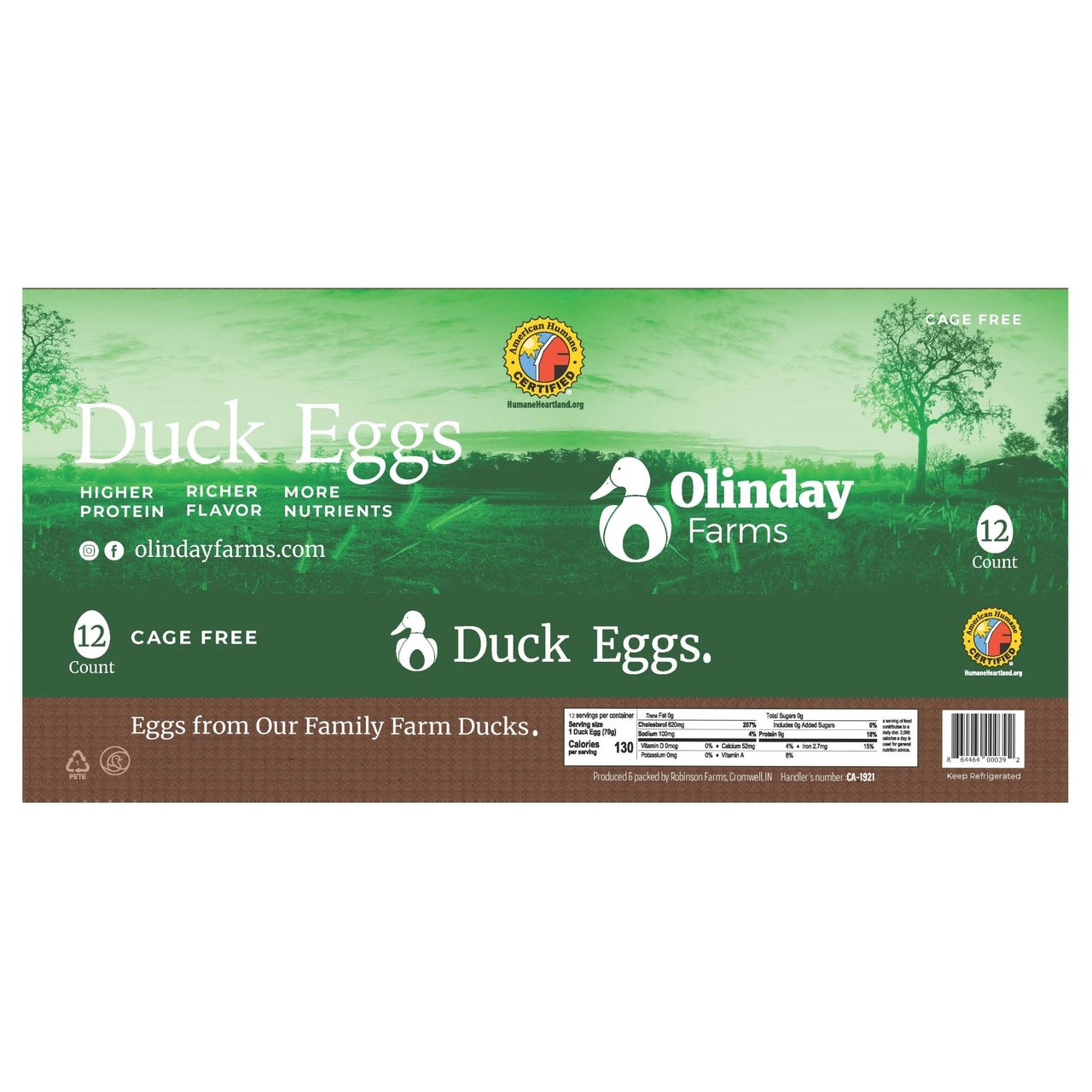 Olinday Farms Duck Eggs 1 Dozen - Image 1