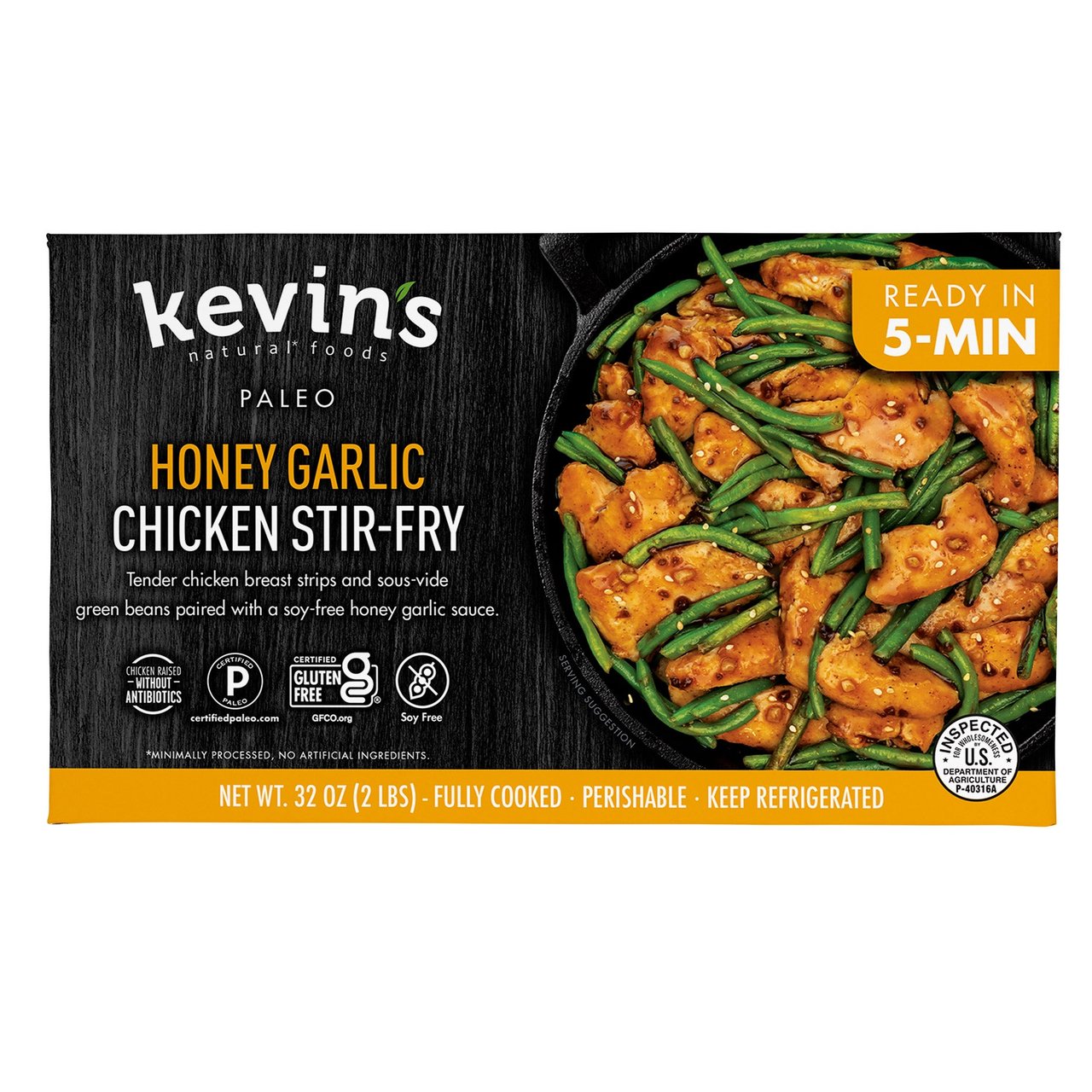 Kevin's Honey Garlic Chicken Stir Fry 32 oz (2 lbs)