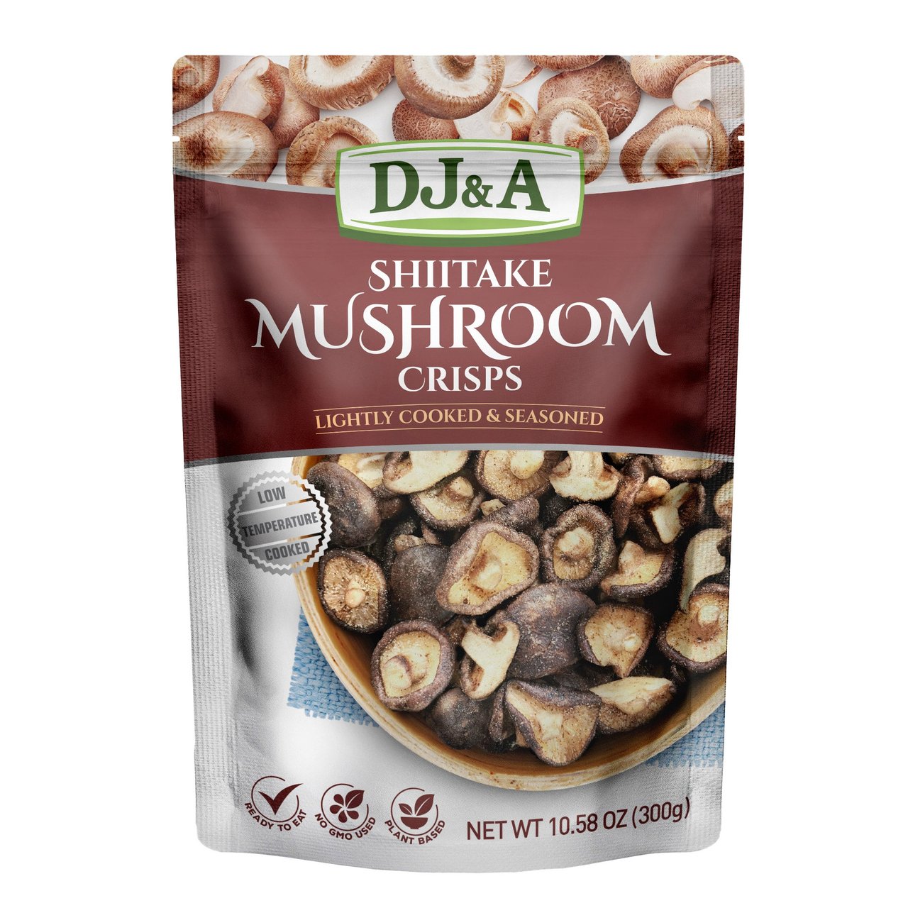 DJ&A Shiitake Mushroom Crisps, 10.58 oz Bag - Image 1