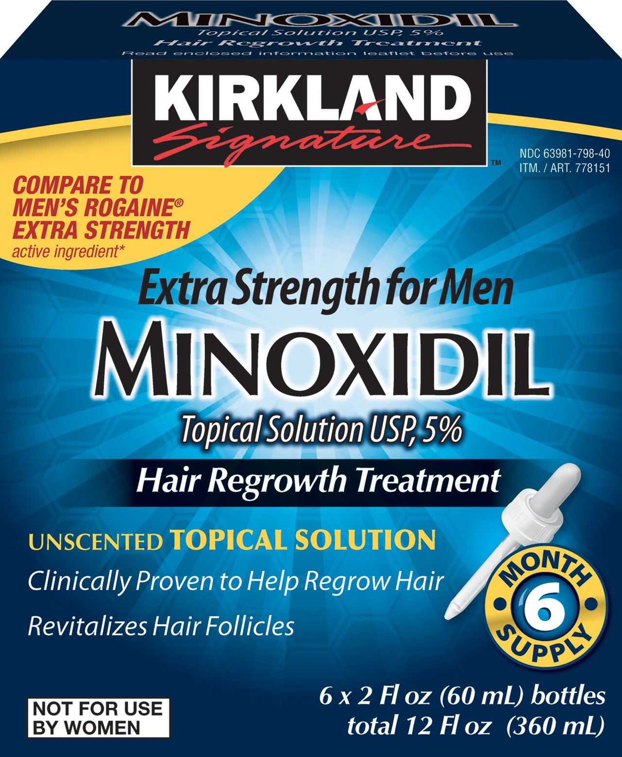 Kirkland Signature Minoxidil 5% for Men 6/2 fl oz