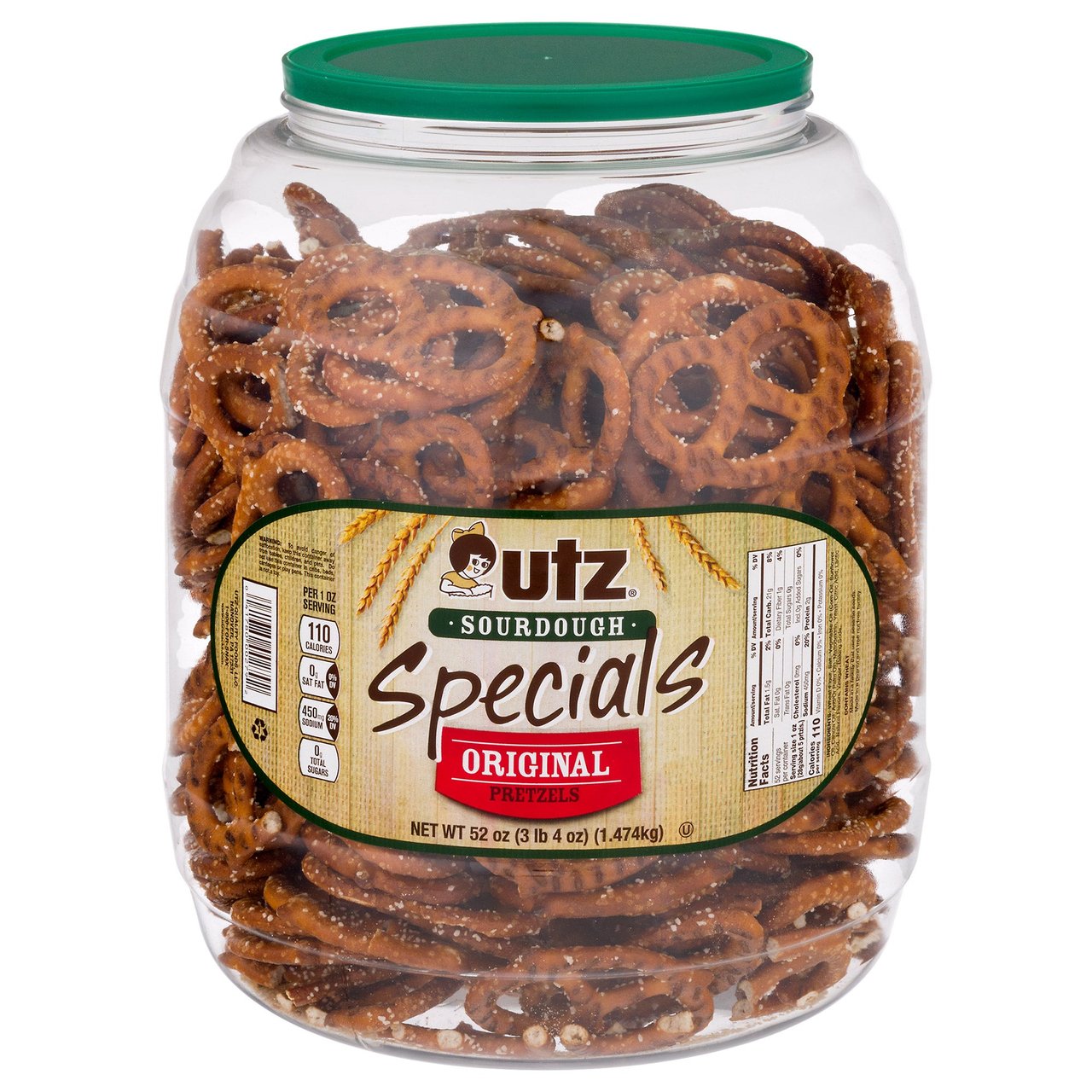 Utz Sourdough Specials Original Pretzels 52 oz (3.25 lbs) - Image 1