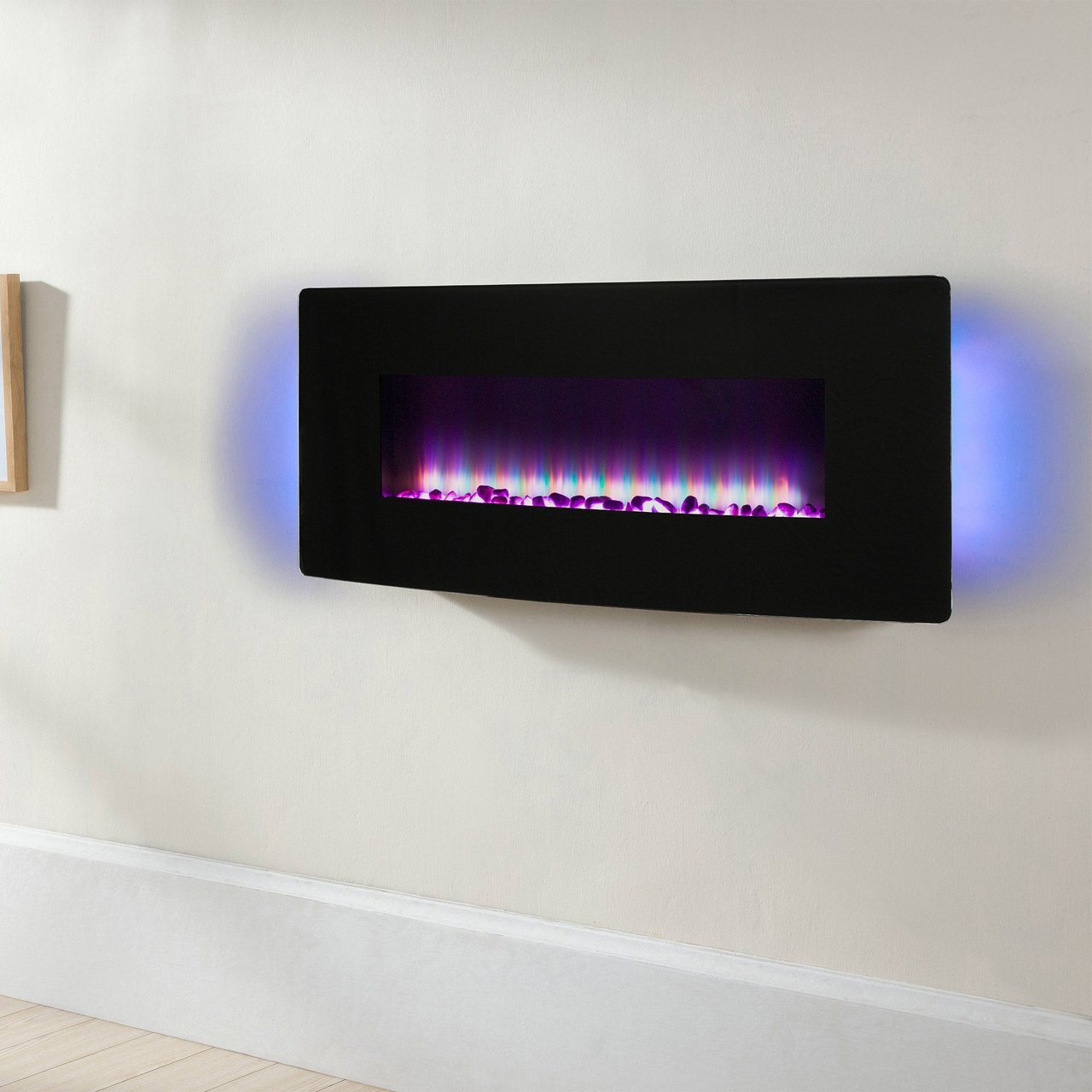 Muskoka 42" Curved Wall Mount Electric Fireplace - Image 1