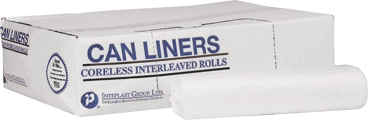 Inteplast Group Ltd 45 Gallon Natural Can Liner 250 CT