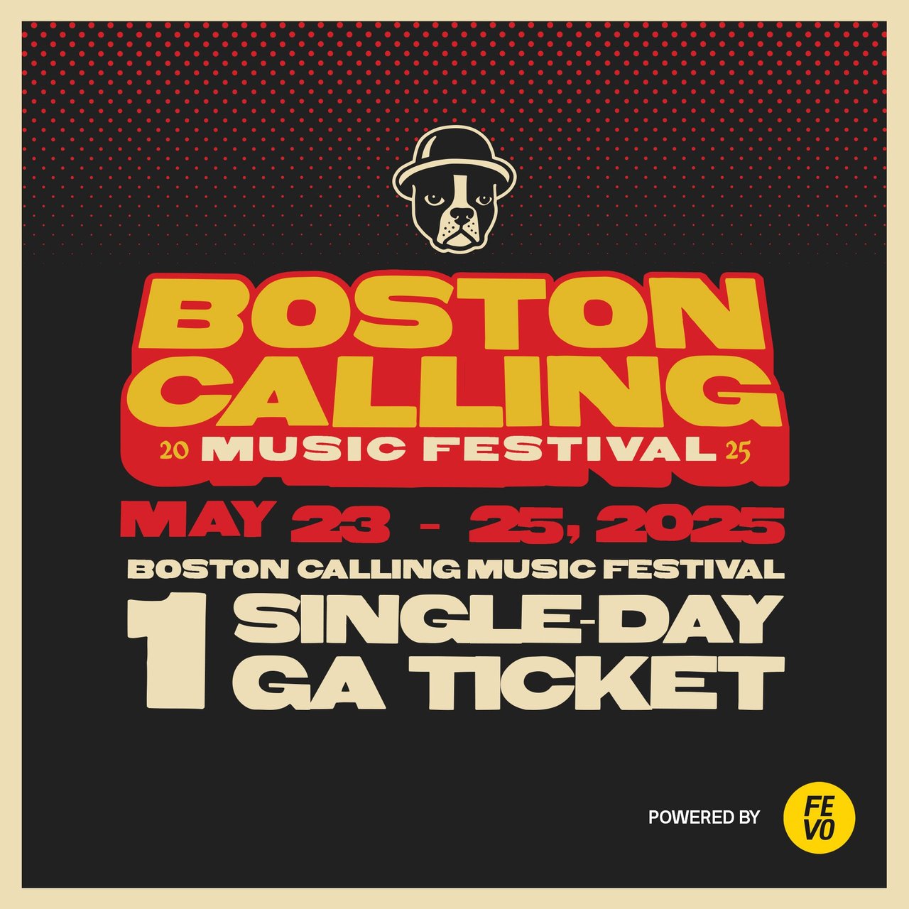 Boston Calling FY25 1 Single Day GA Ticket (Non-Refundable)
