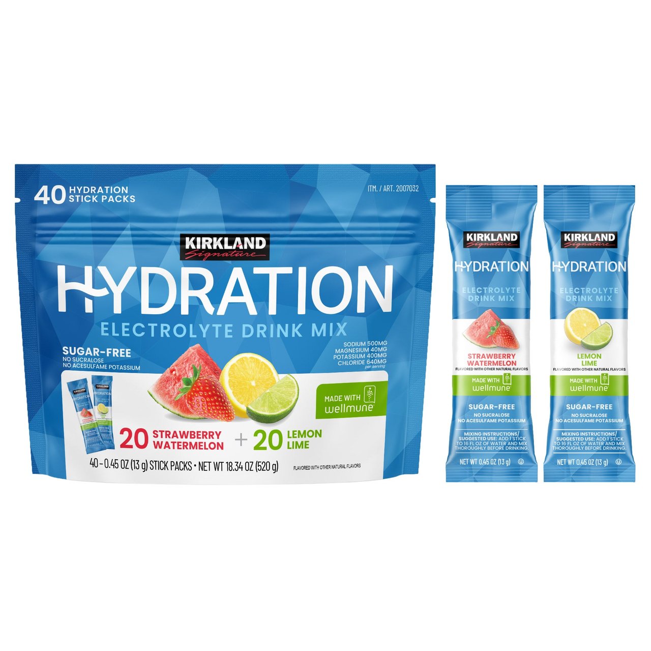 KIRKLAND SIGNATURE SUGAR FREE HYDRATION VARIETY PACK, 40 COUNT - Image 1