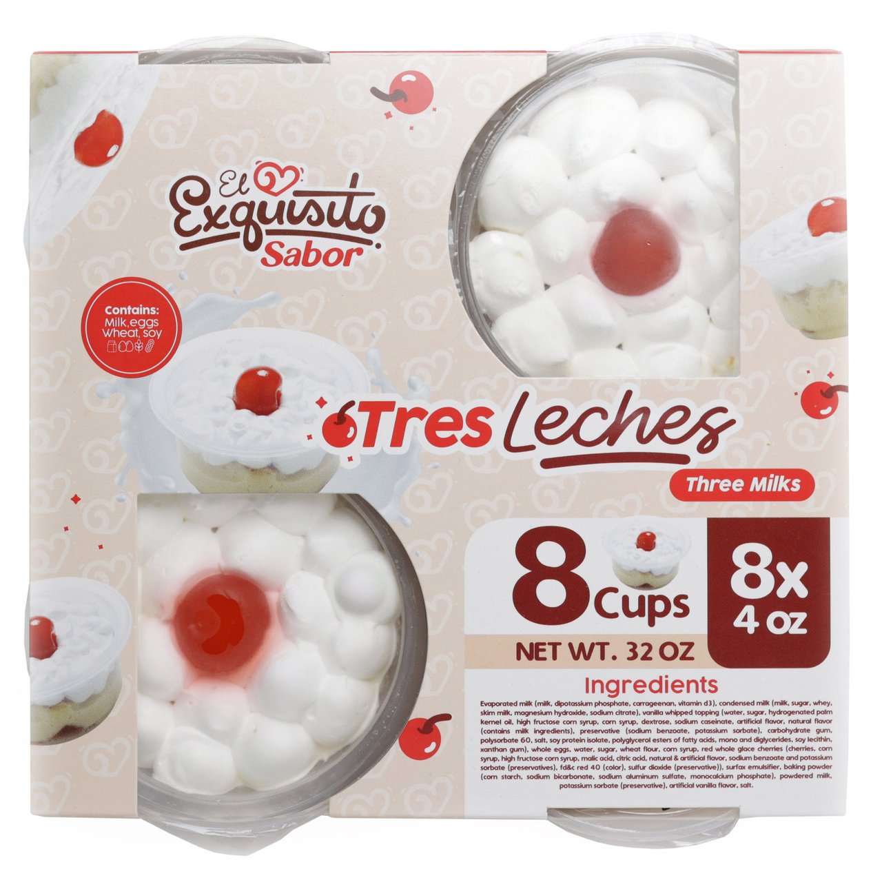 El Exquisito Sabor Tres Leches 8/4 OZ - Image 1