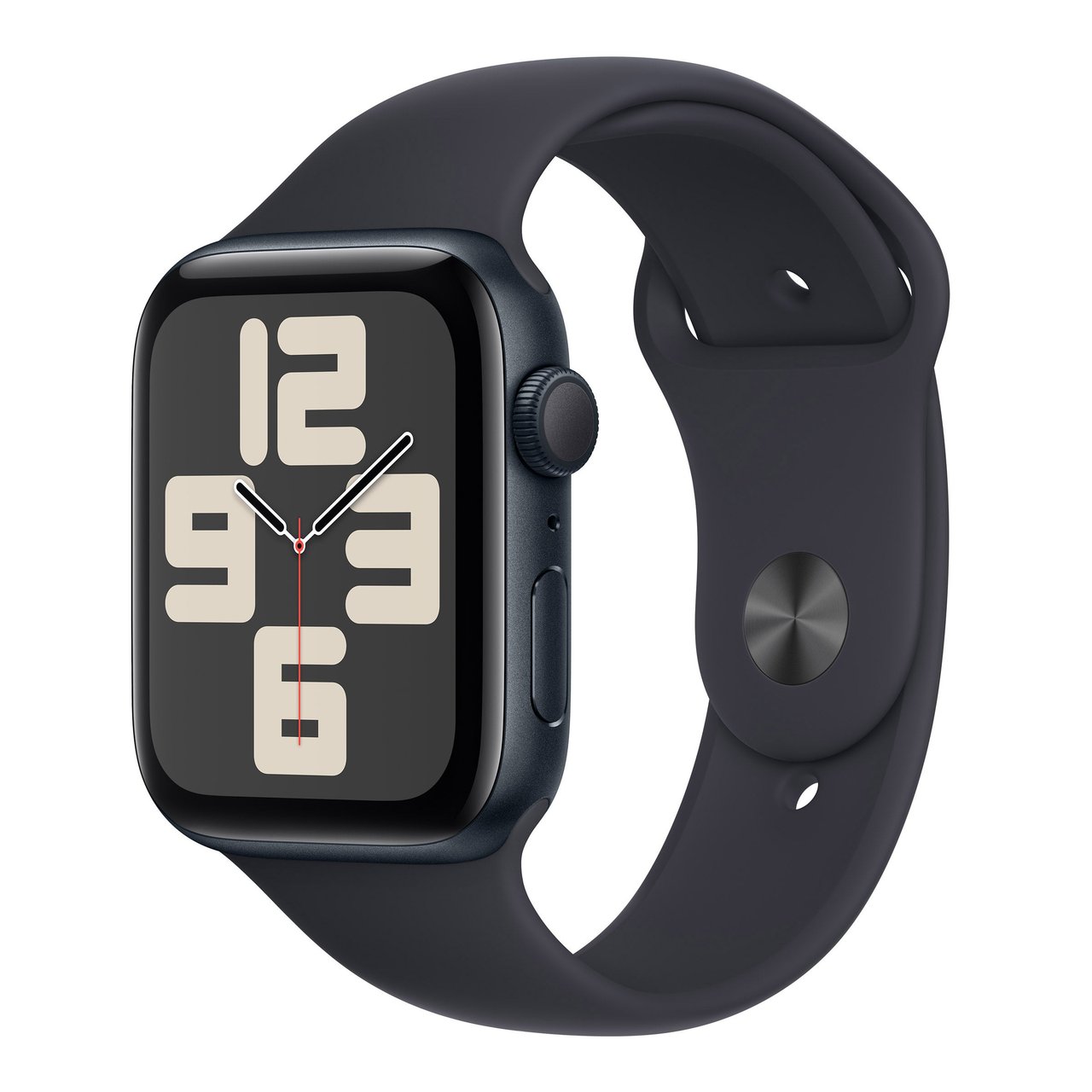 Apple Watch SE 2nd Generation 44mm GPS - Midnight Aluminum Case with Midnight Sport Band M/L (MRE93LL/A) - Image 1