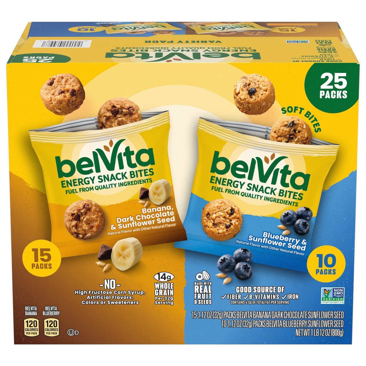 belVita Energy Bites Variety 25 Count Box - Image 1