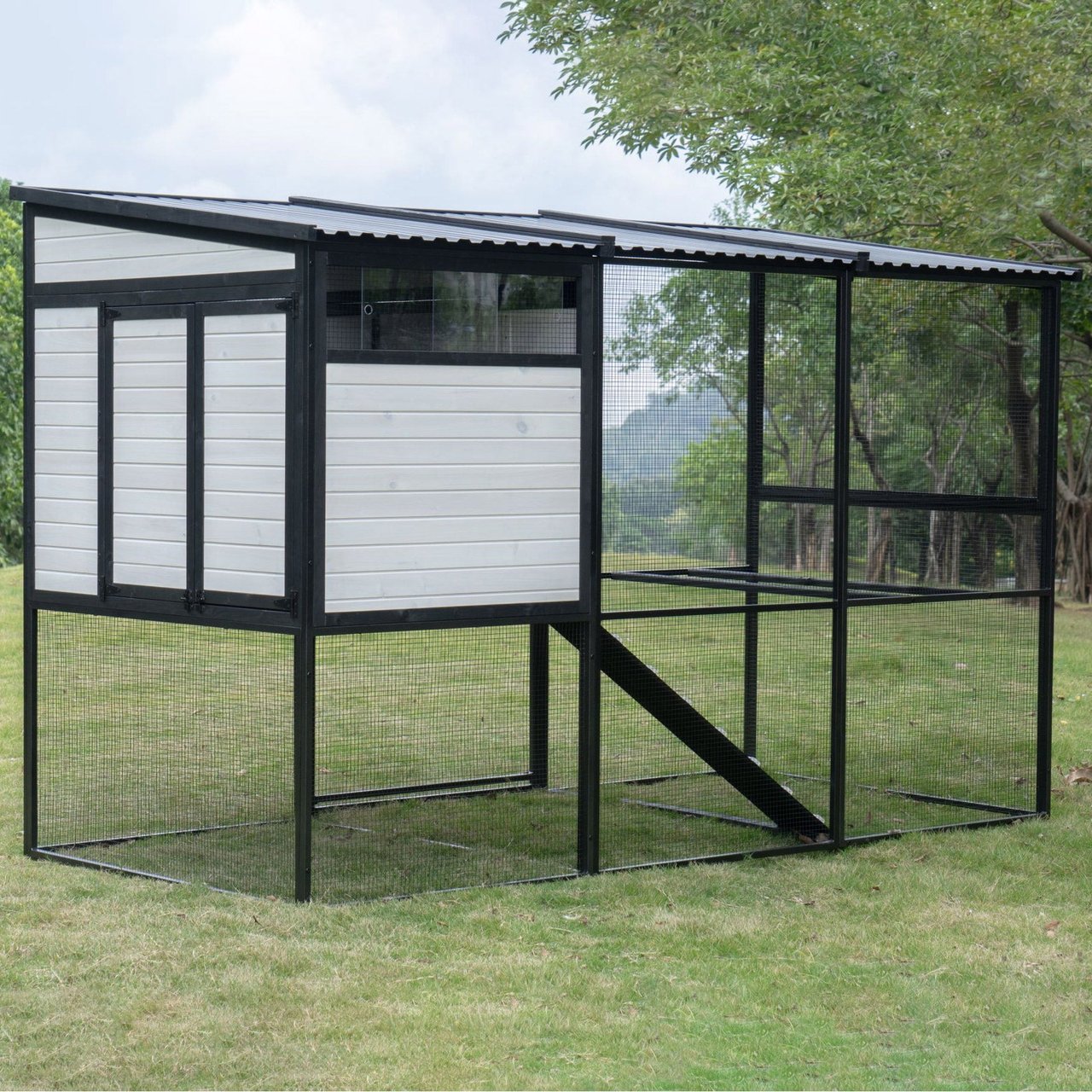Zylina Modern Chicken Coop 114 x 53 x 72 - Image 1