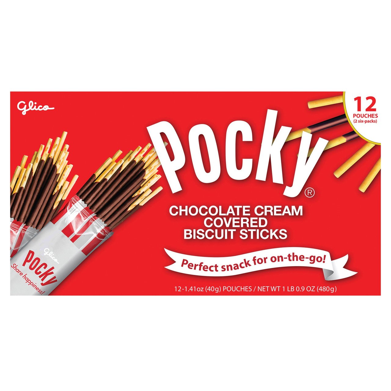 Pocky Chocolate Biscuit Sticks 12 CT (1.06 lbs) - Image 1