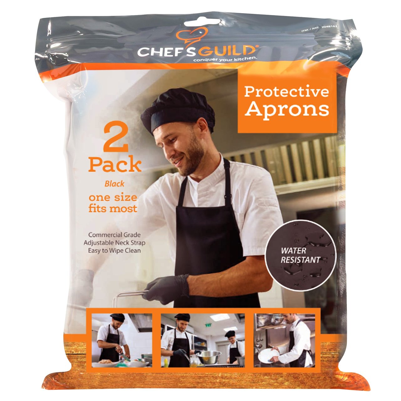 CHEF'S GUILD PROTECTIVE APRON 2 PACK - Image 1