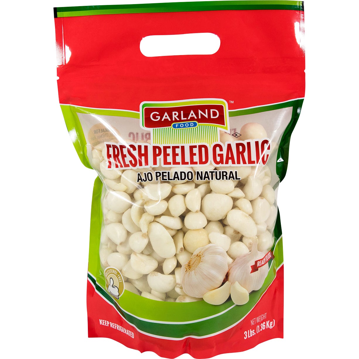 Garland Fresh Peeled Garlic, 3 Pounds - Image 1