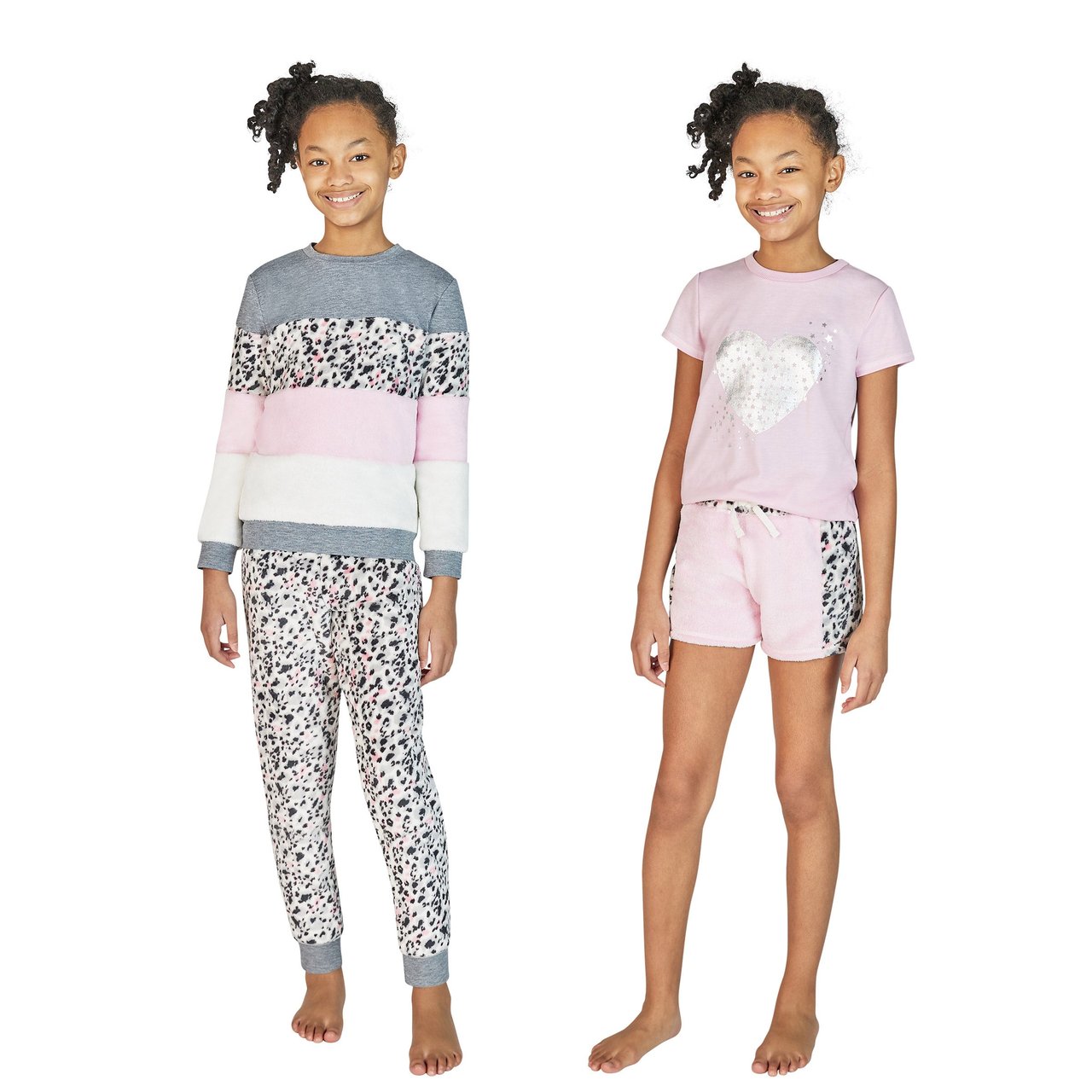 BCBG Girls Youth 4-Piece Pajama Set