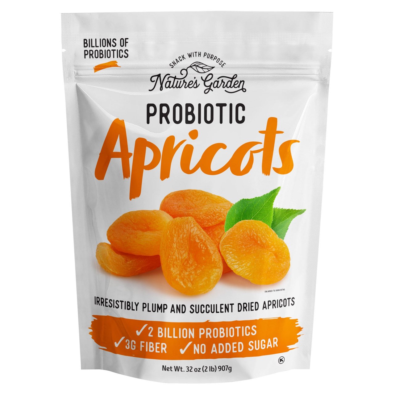 Nature's Garden Probiotic Apricots 32 oz (2 lbs) - Image 1
