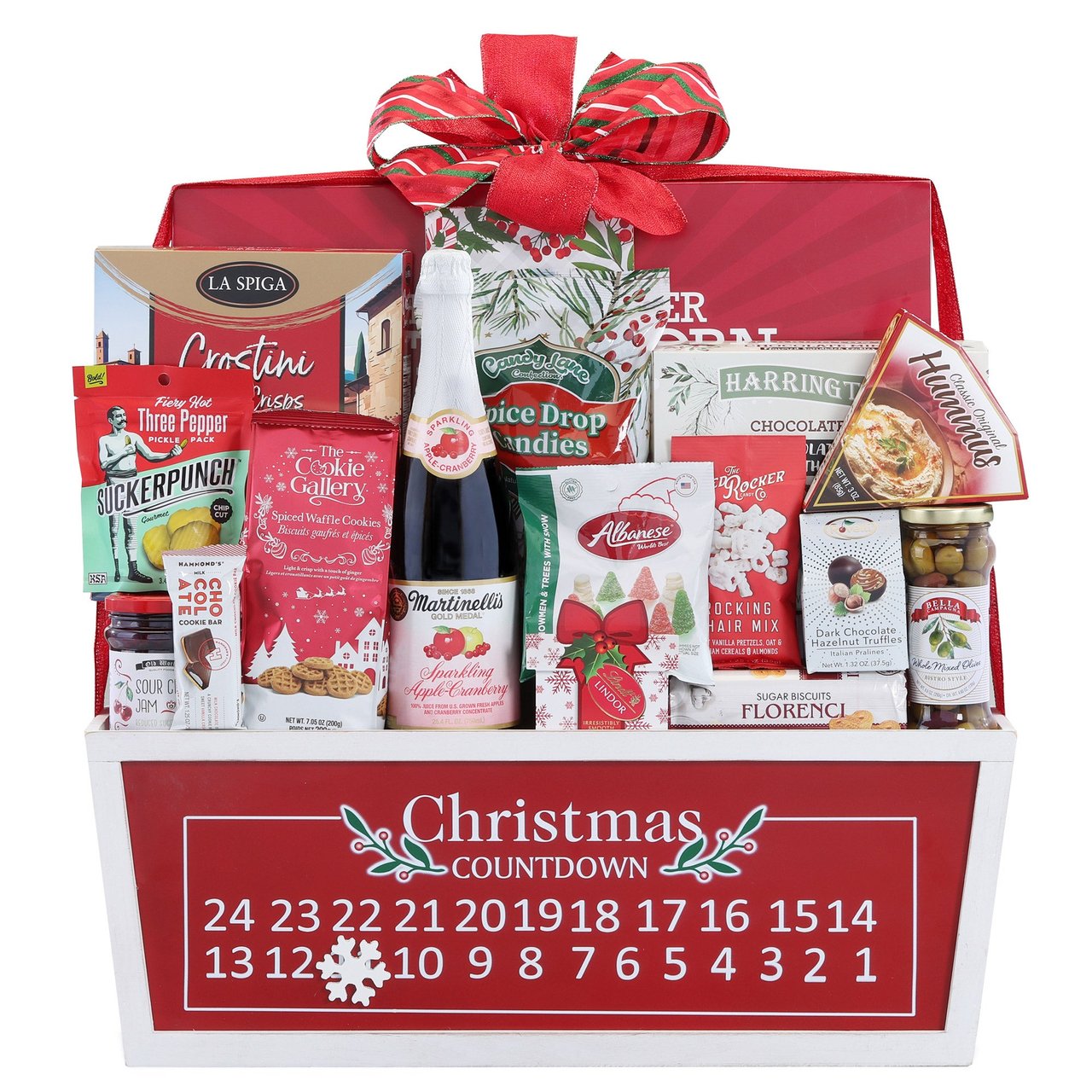 Houdini Wood Crate with Countdown Calendar Gift Basket, 131.99 oz - Image 1