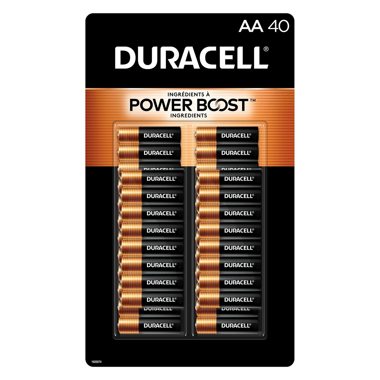 Duracell Power Boost Alkaline AA Batteries 40-Pack - Image 1