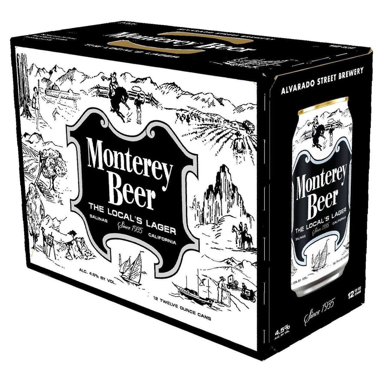 Alvarado Street Brewery Monterey Lager, Monterey CA - 12-Pack 12 oz Cans