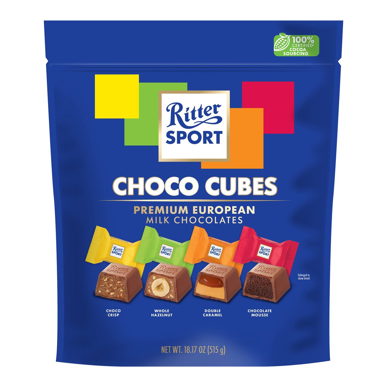 Ritter Sport Choco Cubes 18.17 Ounce Bag - Image 1