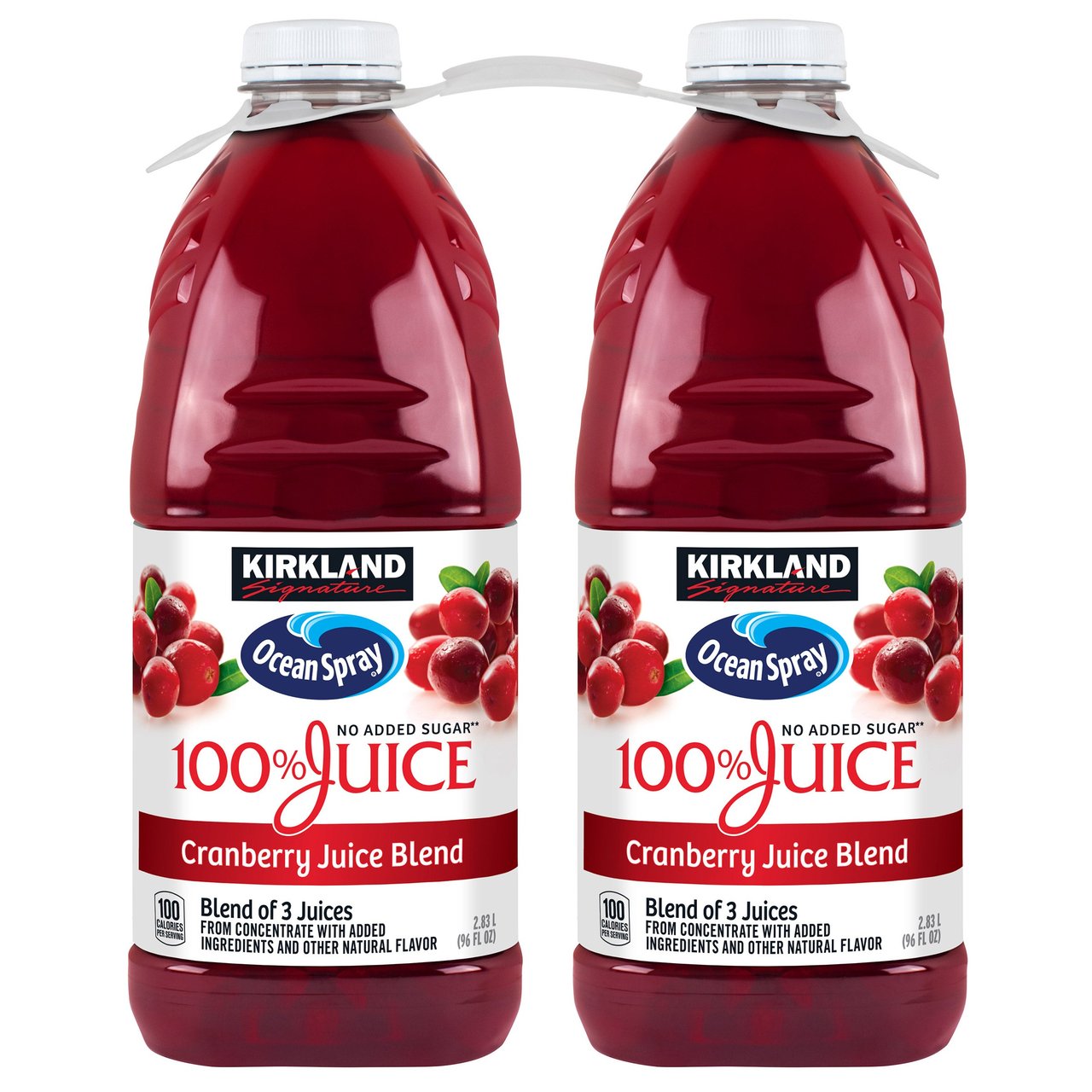 Kirkland Signature 100% Juice Cranberry 2/96 FL OZ (6 Quarts) - Image 1