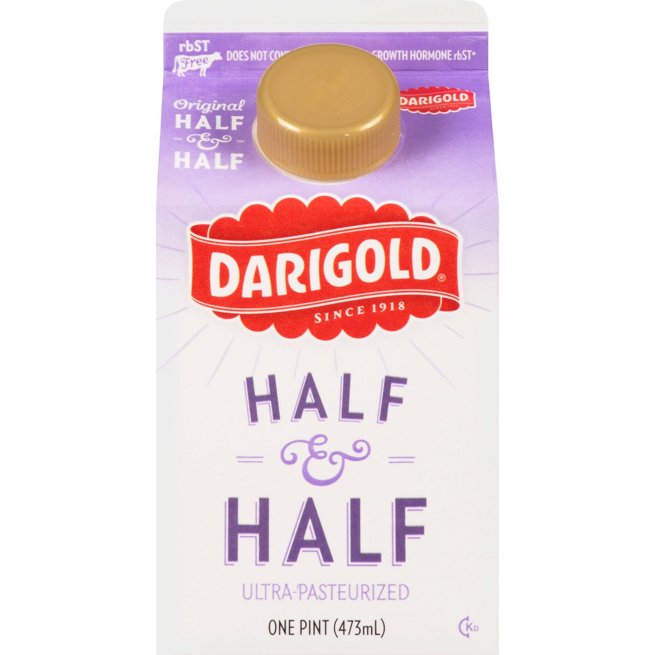 Darigold Ultra-Pasteurized Half & Half Pints, 16 fl oz, 12-Count - Image 1